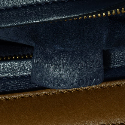 Celine Smooth Calfskin Suede Medium Tri-Color Trapeze Midnight 7 of 9