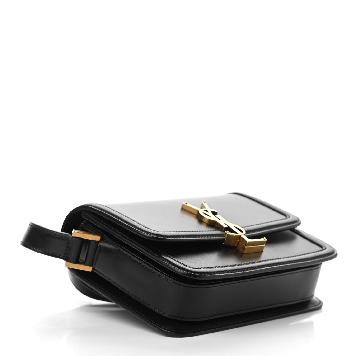 Saint Laurent Smooth Calfskin Small Solferino Satchel Black 6 of 17