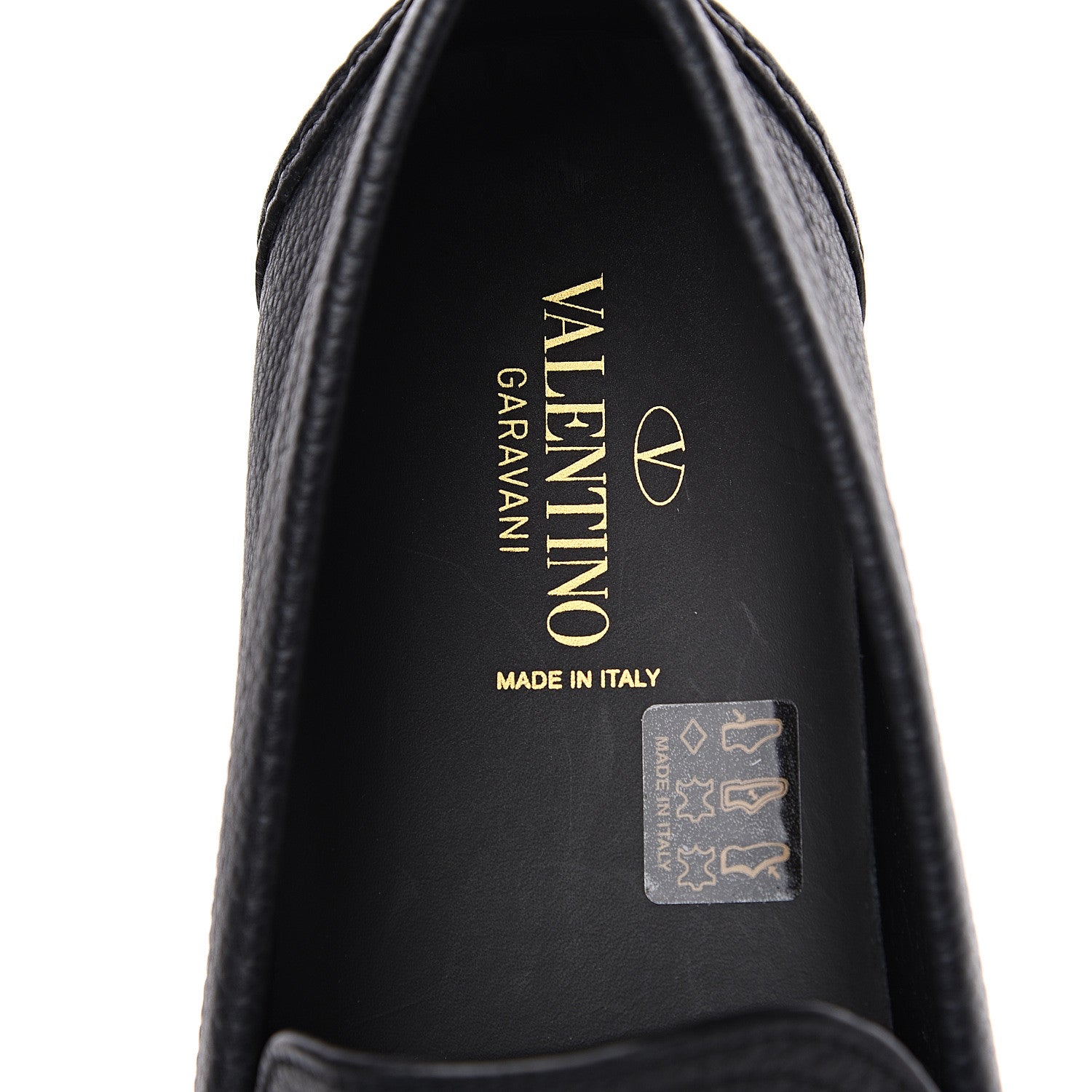 Valentino Garavani Calfskin Vlogo Loafers 42 Black 5 of 8