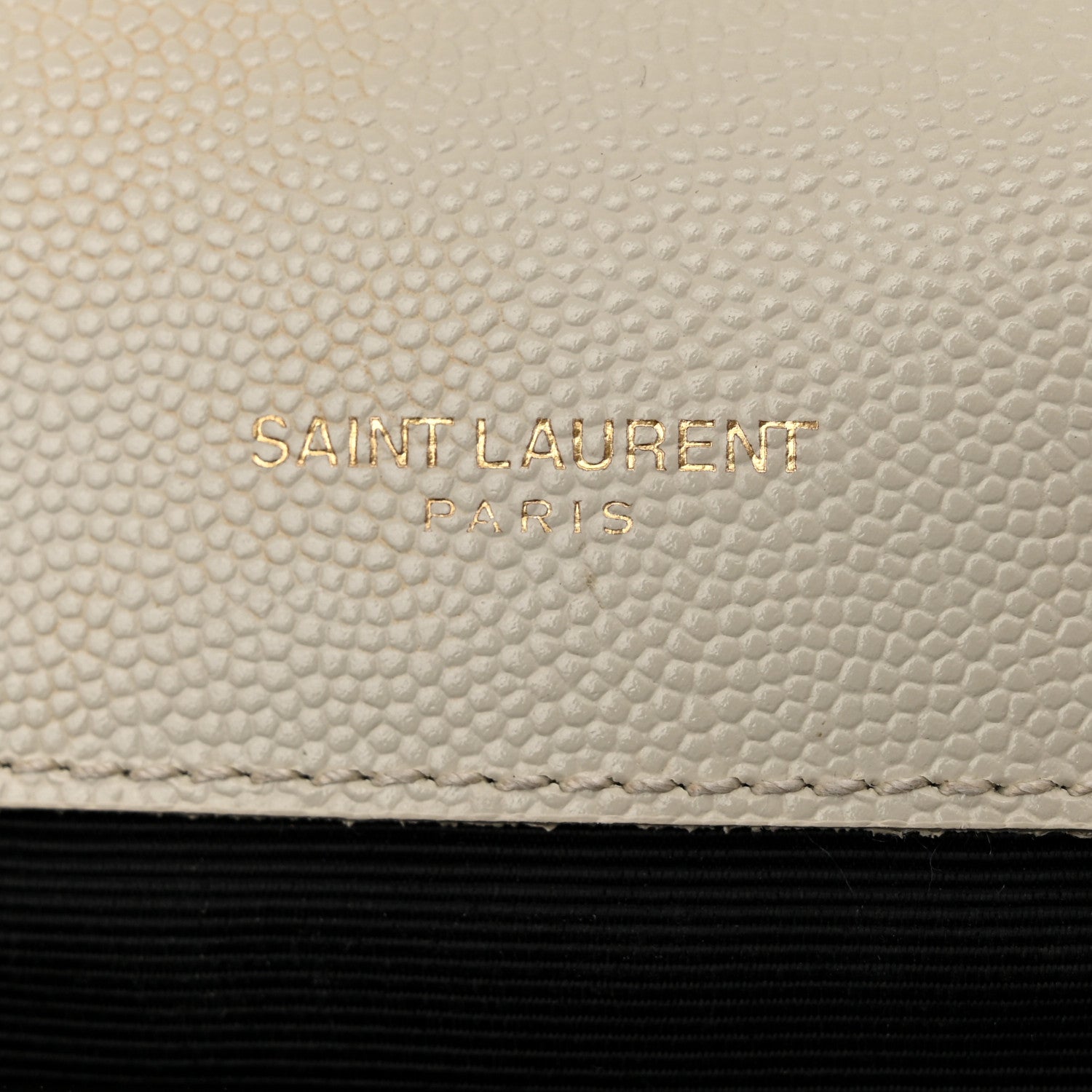 Saint Laurent Grain De Poudre Textured Mixed Matelasse Triquilt Medium Monogram Satchel Crema Soft 8 of 19