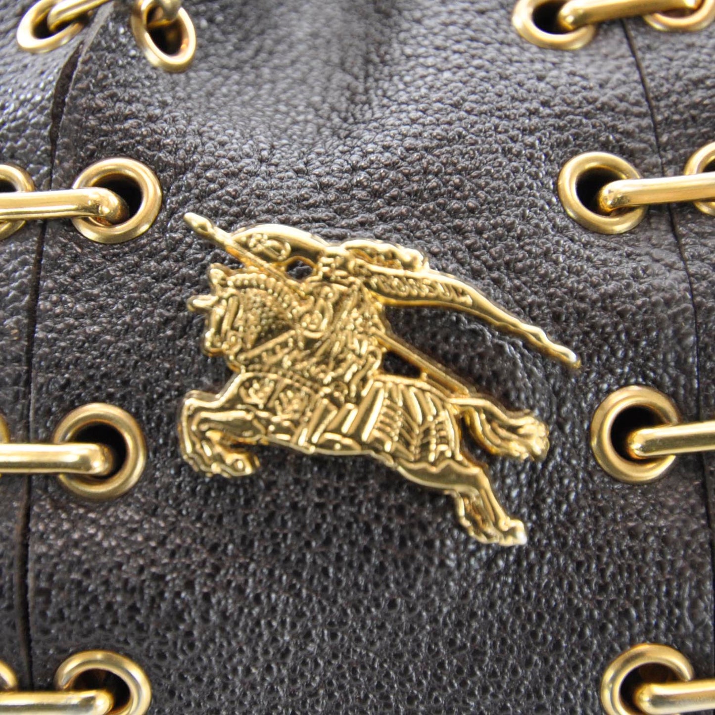 Leather Metal Stitch Lowry Brown