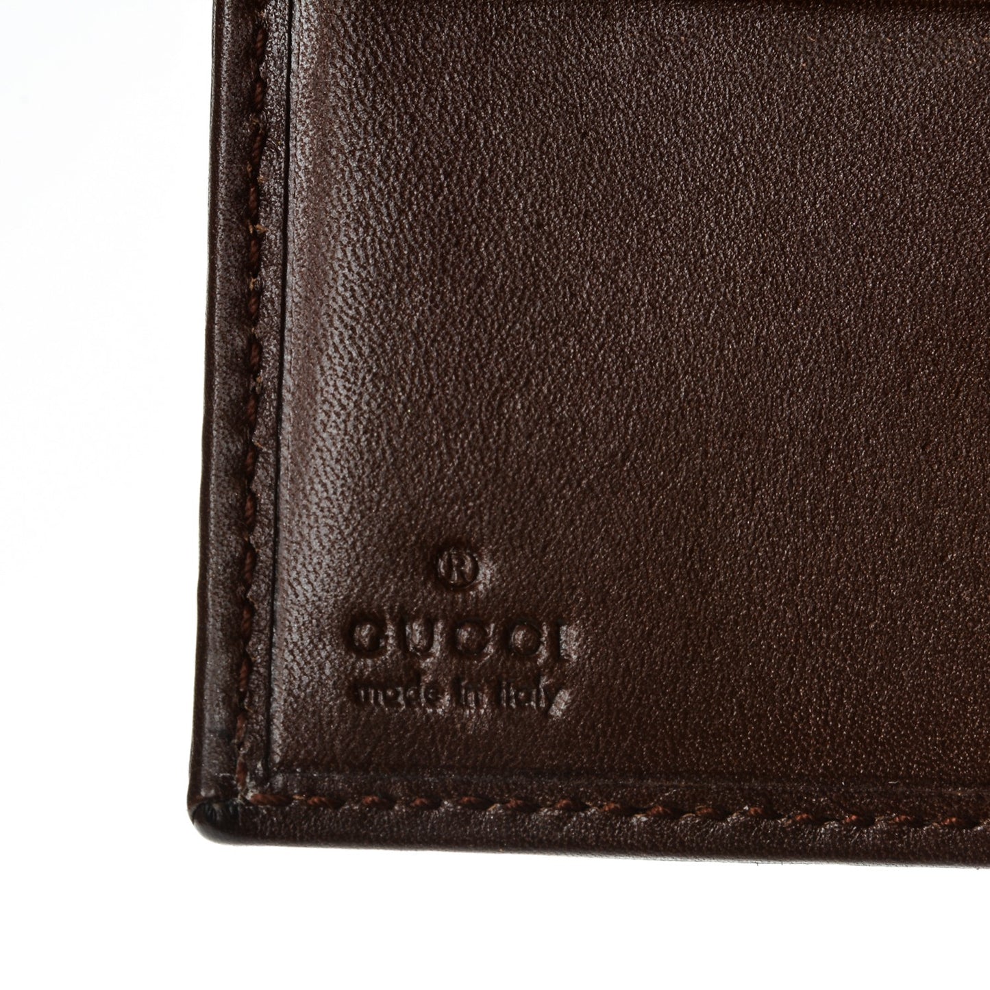 Guccissima French Flap Wallet Brown