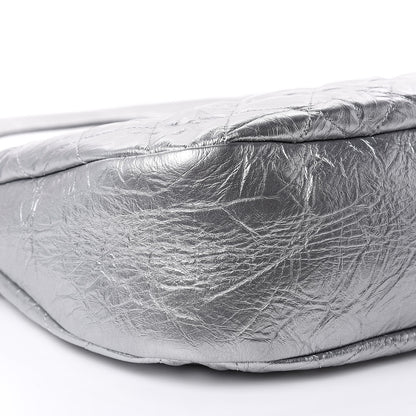 Chanel Metallic Crumpled Calfskin Small 31 Shopping Bag Silver 8 of 9