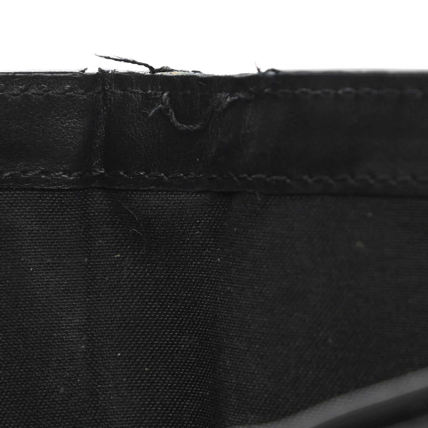 Vitello Century Metal Monster Eyes Bi-Fold Wallet Black