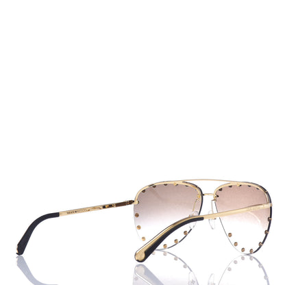 Louis Vuitton The Party Aviator Gradient Sunglasses Z0914U Brown 4 of 6