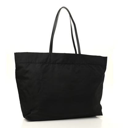 Prada Tessuto Nylon Saffiano Shopping Tote Black 3 of 9