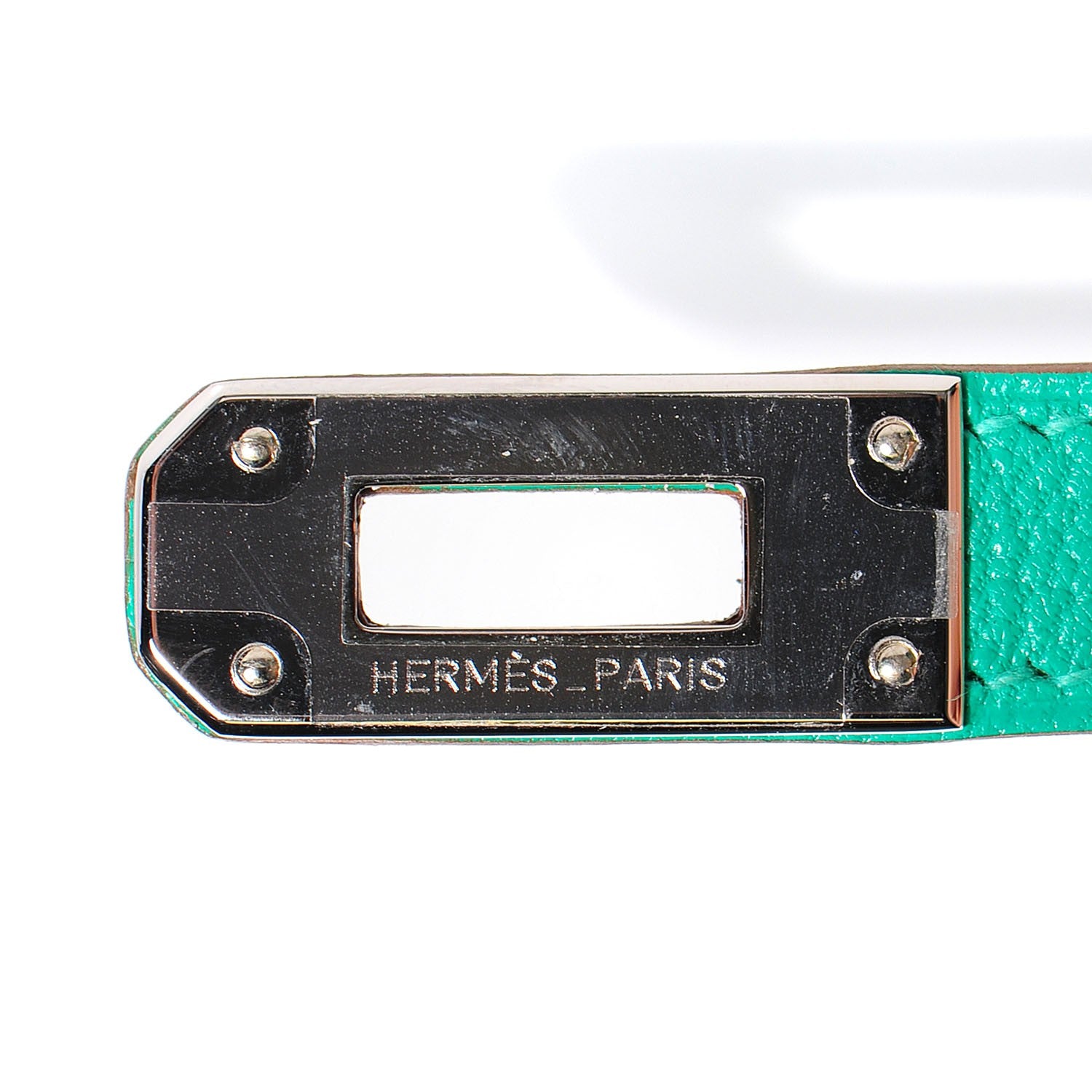 Hermes Chevre Mysore Kelly Longue Wallet Menthe 7 of 14
