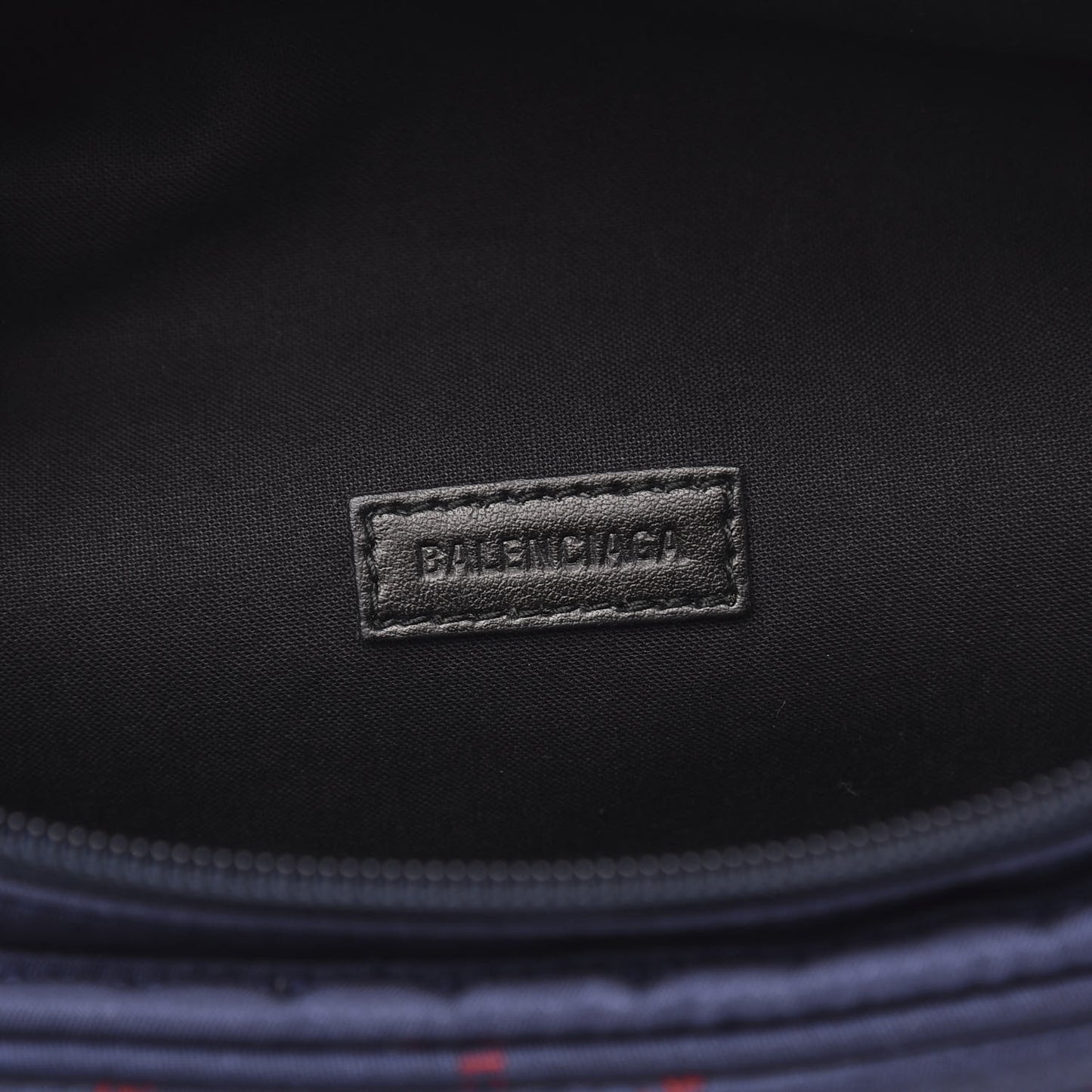 Twill Nylon Allover Logo Explorer Beltpack Bleu Canopee Rouge