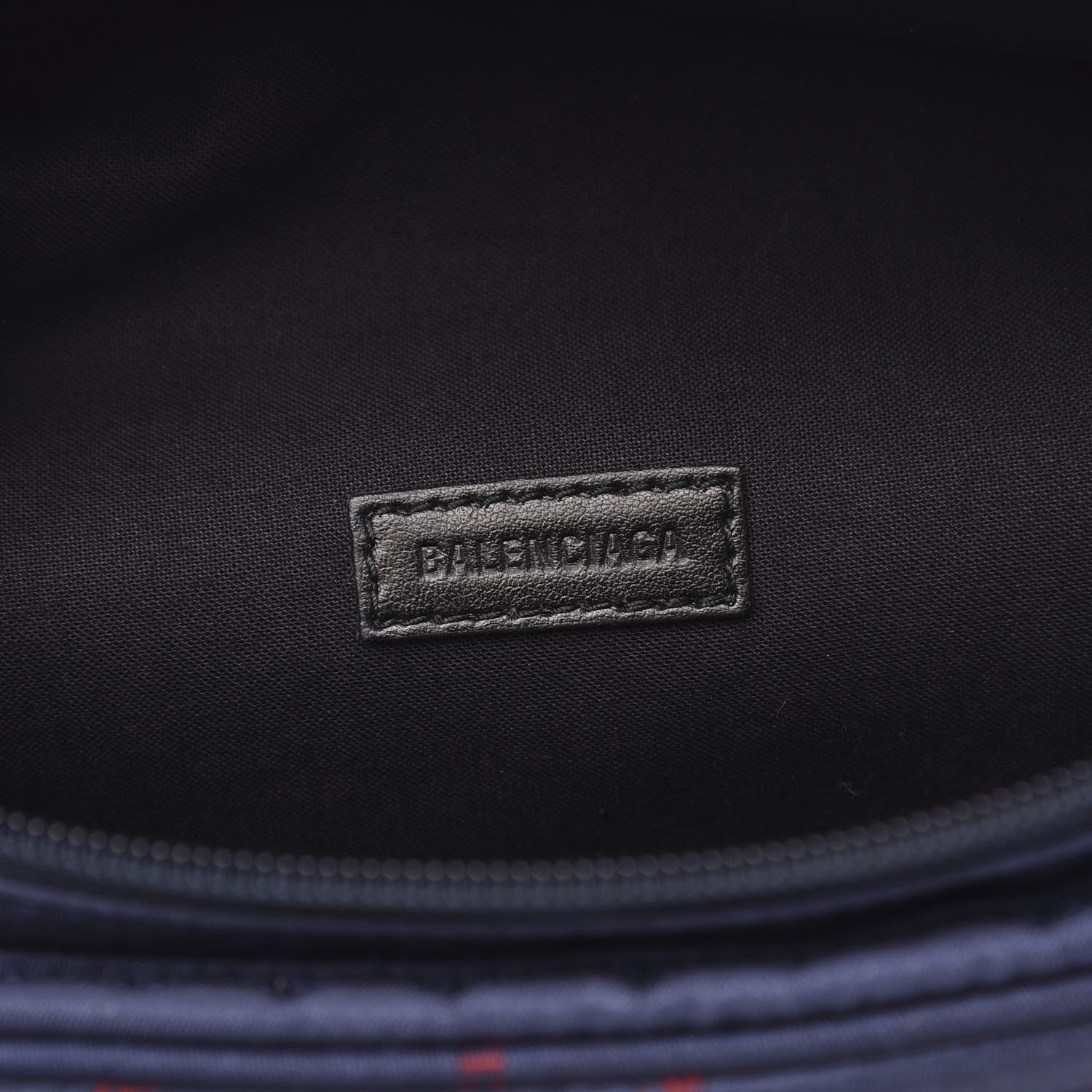 Balenciaga Twill Nylon Allover Logo Explorer Beltpack Bleu Canopee Rouge 6 of 9