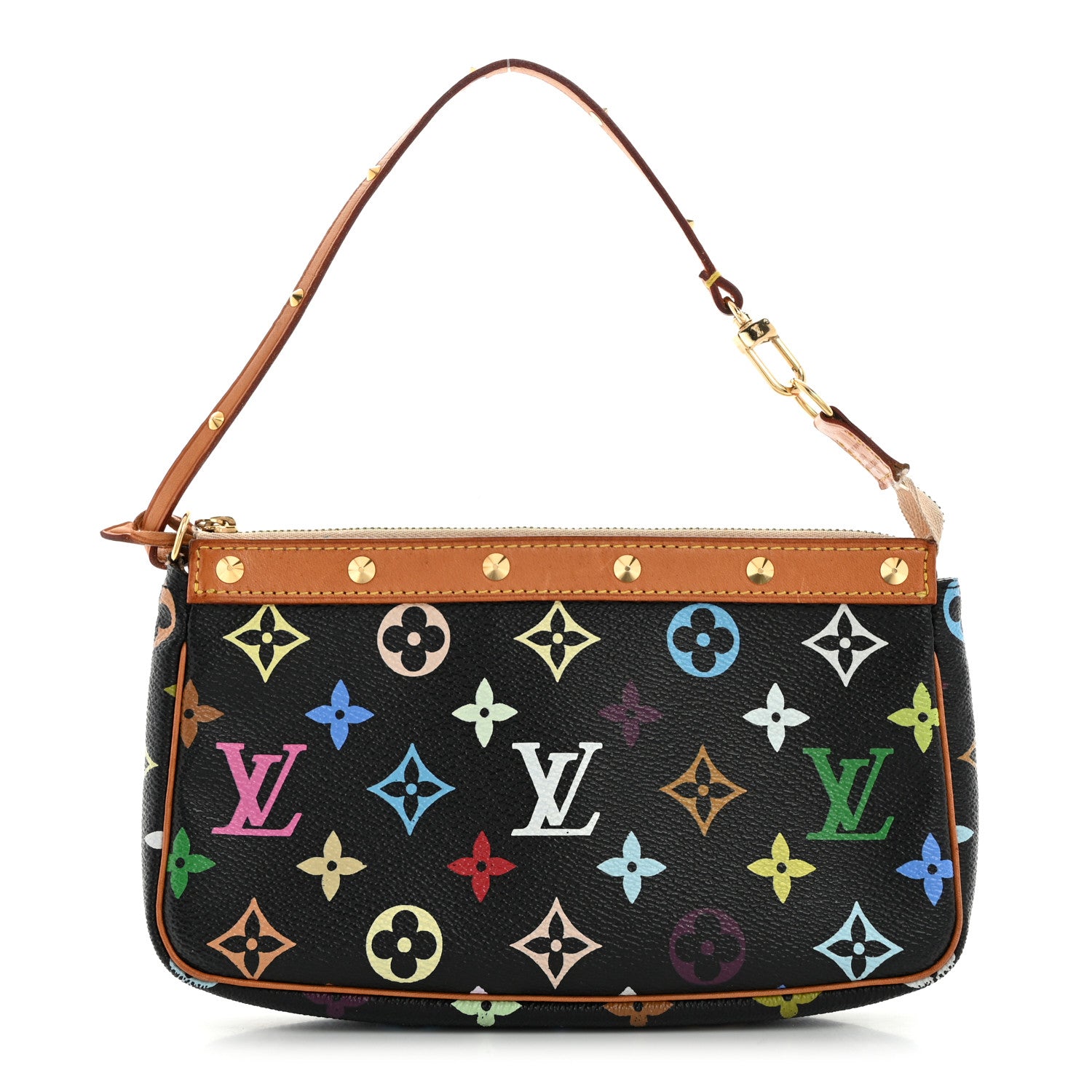 Louis Vuitton Monogram Multicolor Pochette Accessories Black 1 of 10