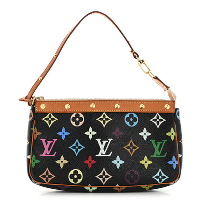 Louis Vuitton Monogram Multicolor Pochette Accessories Black 1 of 10