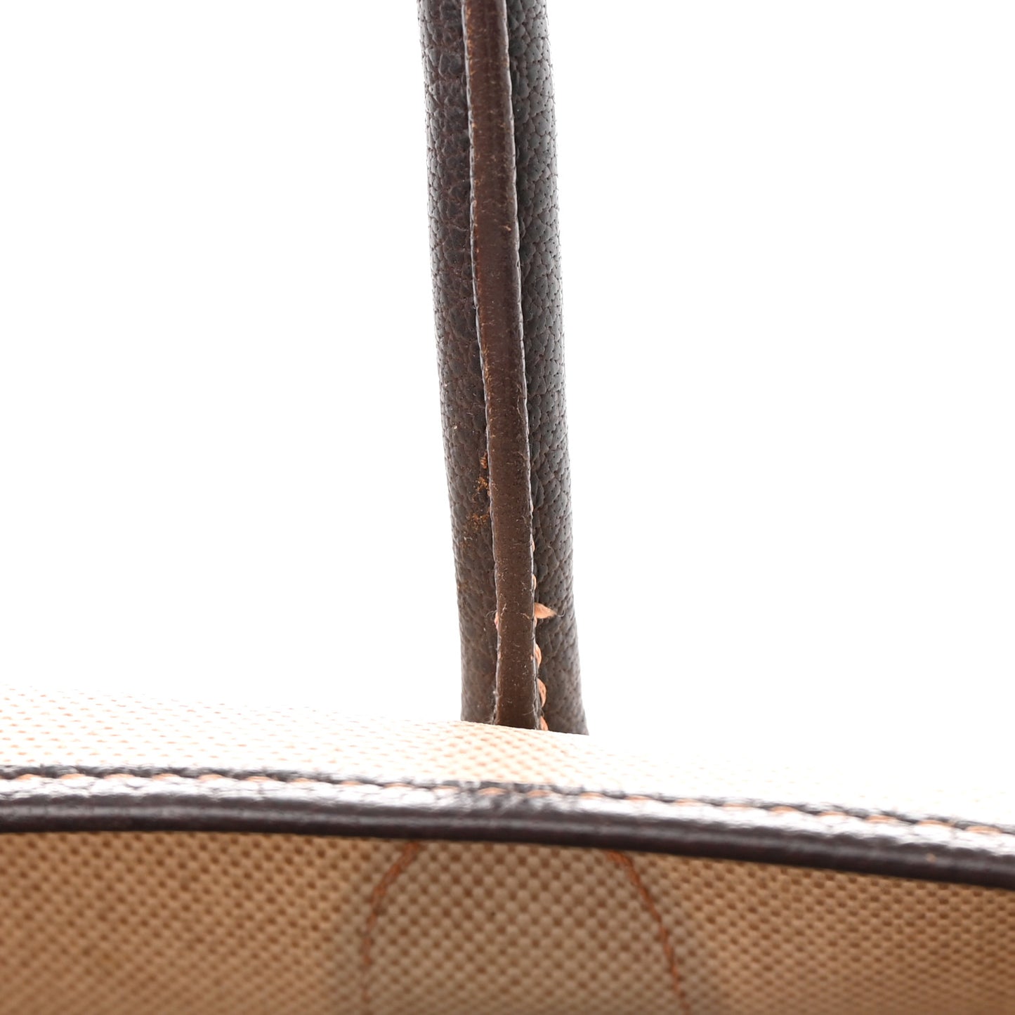 Buffle Skipper Toile Garden Party 36 MM Tote Marron Fonce