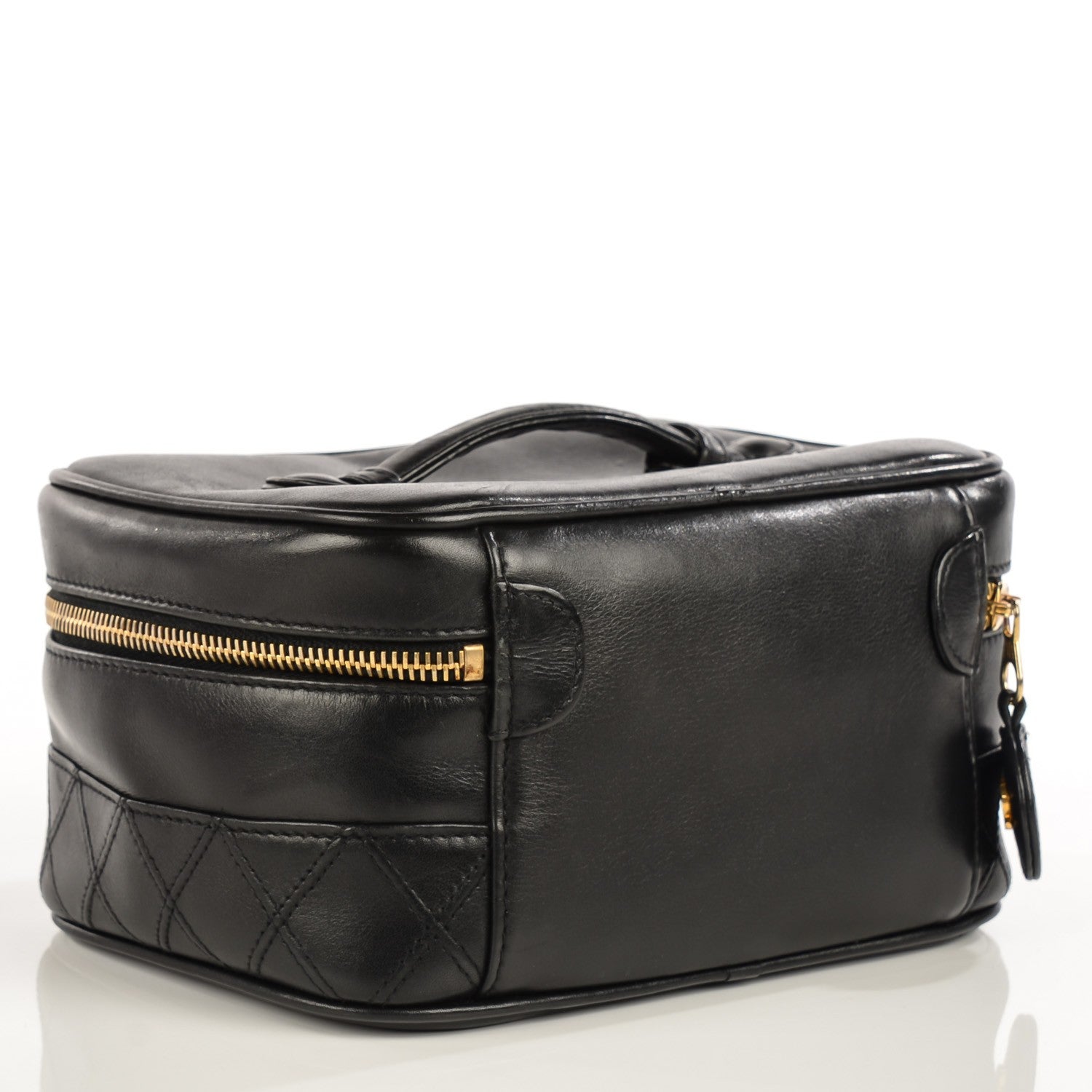 Chanel Lambskin Vanity Cosmetic Bag Black 3 of 7