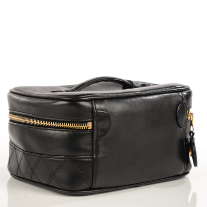 Chanel Lambskin Vanity Cosmetic Bag Black 3 of 7