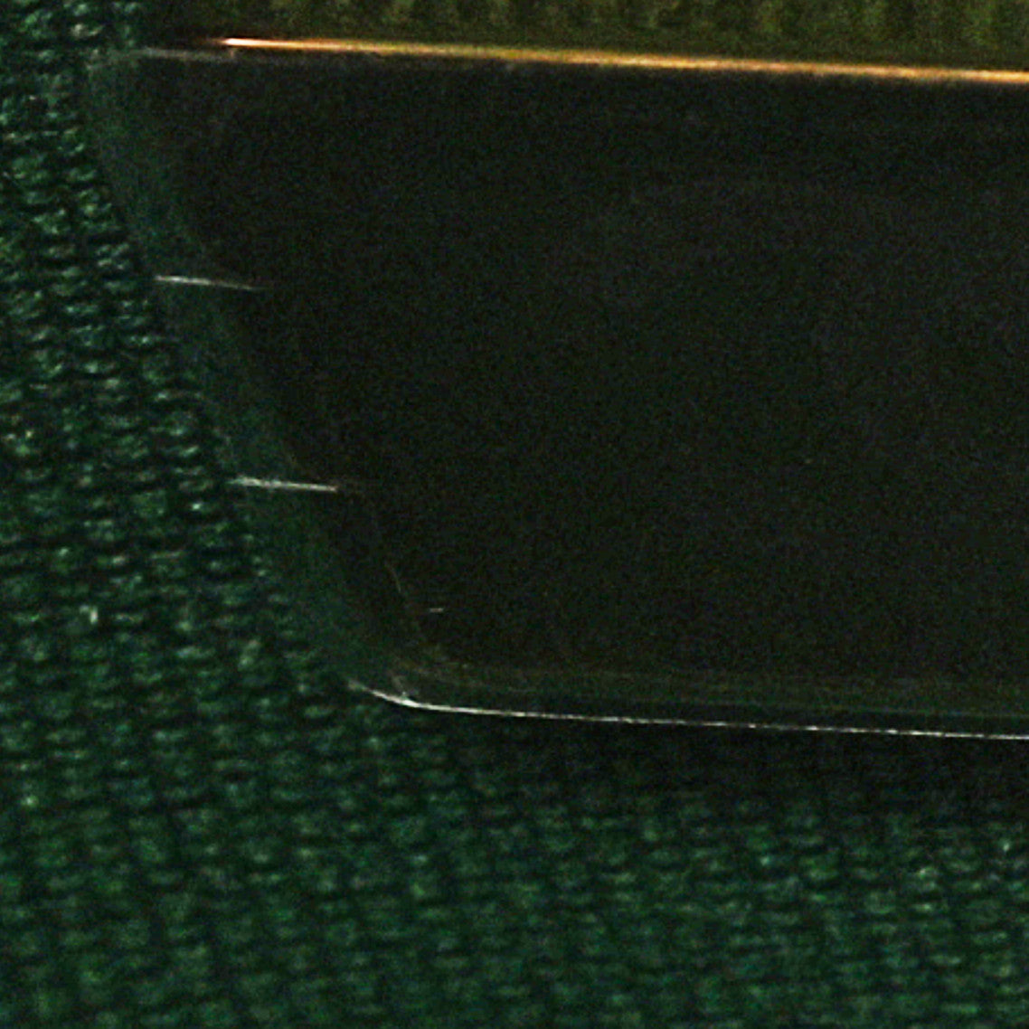 Shiny Aged Calfskin Quilted Nano Kelly Shopper Green