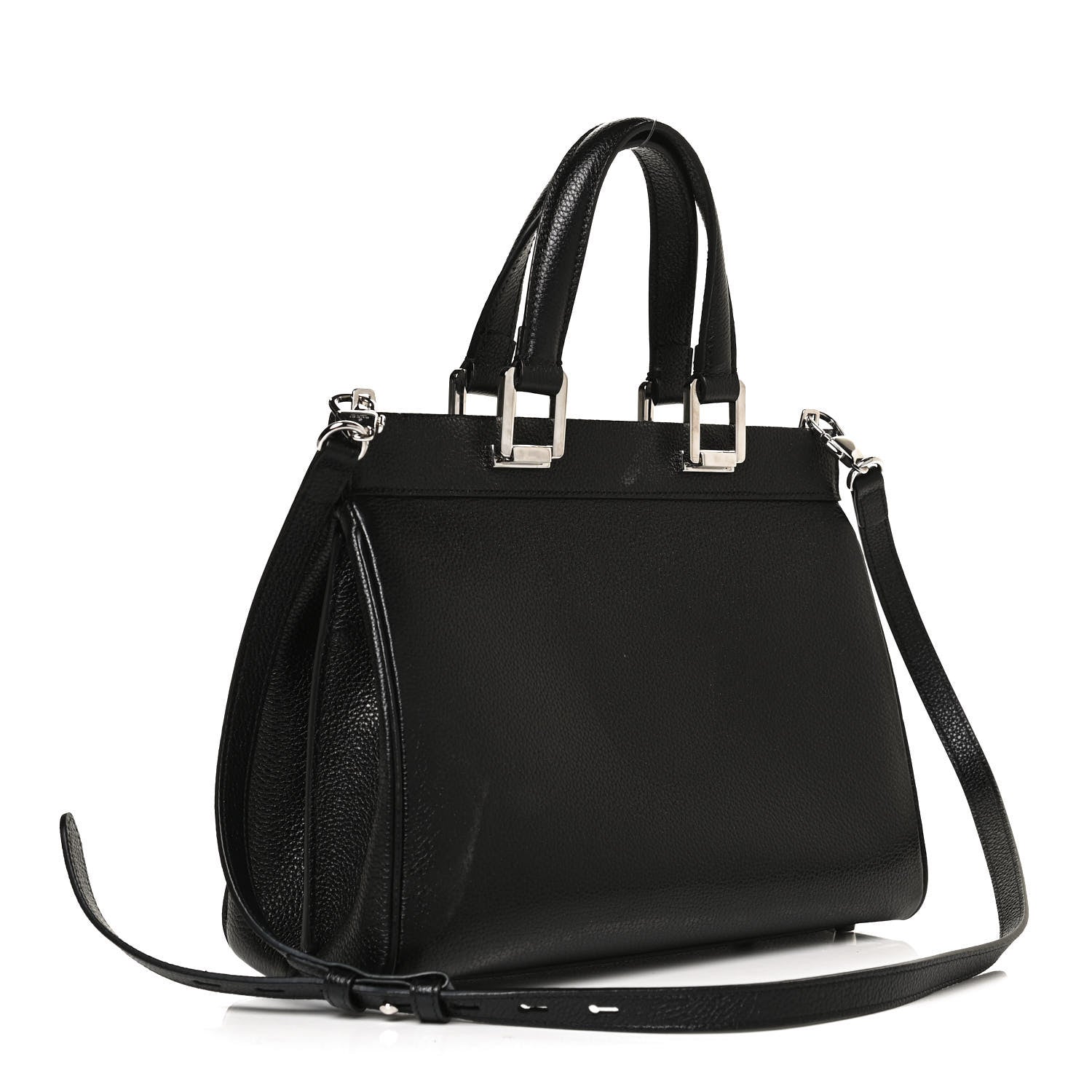 Gucci Grainy Calfskin Small Zumi Top Handle Bag Black 3 of 14