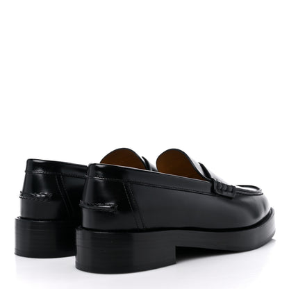 Hermes Calfskin Womens Hour Loafers 37 Black 4 of 7