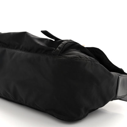 Prada Tessuto Nylon Messenger Bag Black 9 of 9