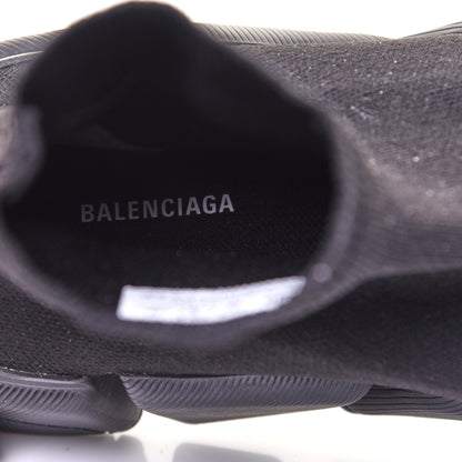 Balenciaga Technical 3D Recycled Knit Mens Speed 2.0 Sneakers 42 Monocolor Black 7 of 11