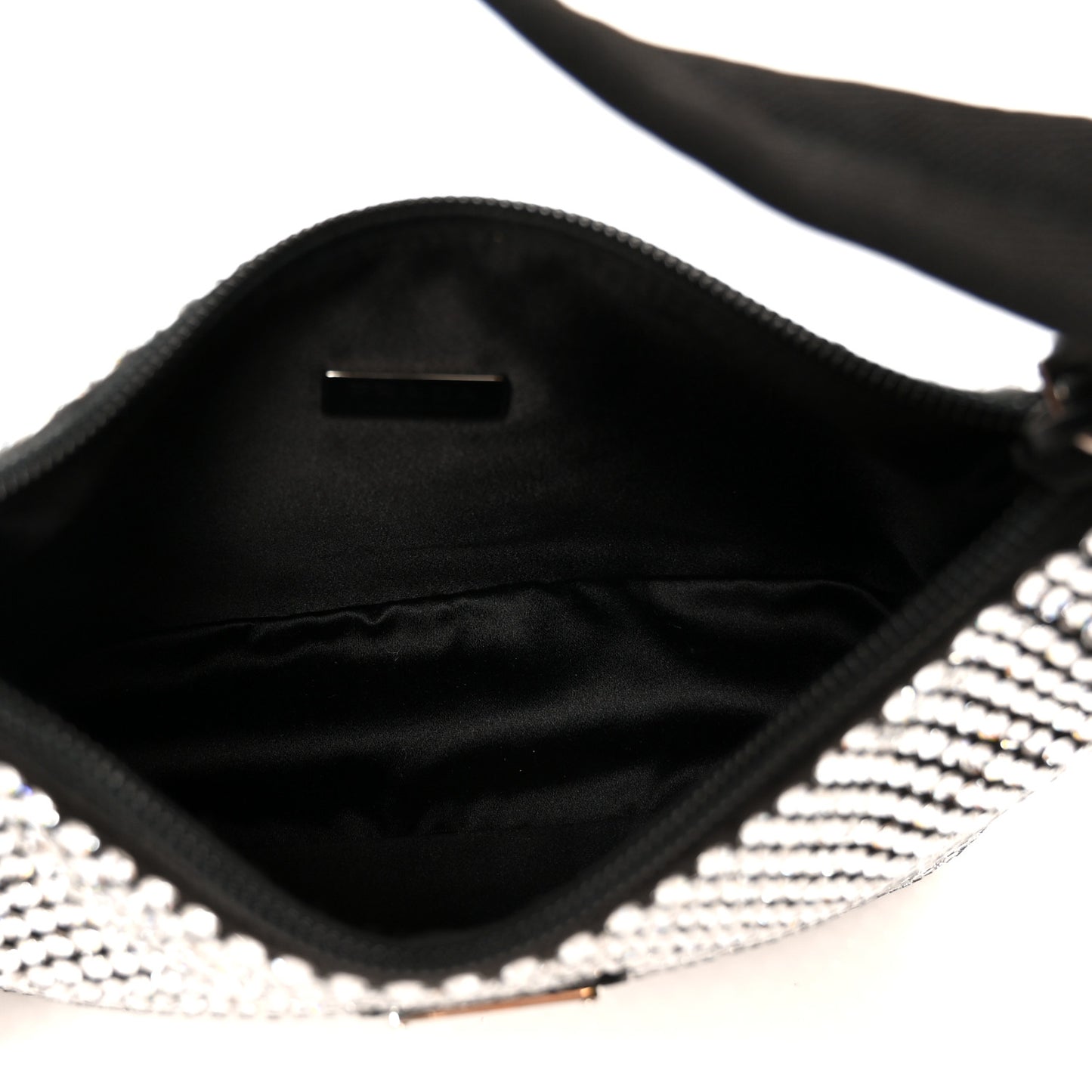 Satin Crystal Mini Re-Edition 2000 Bag Cristal