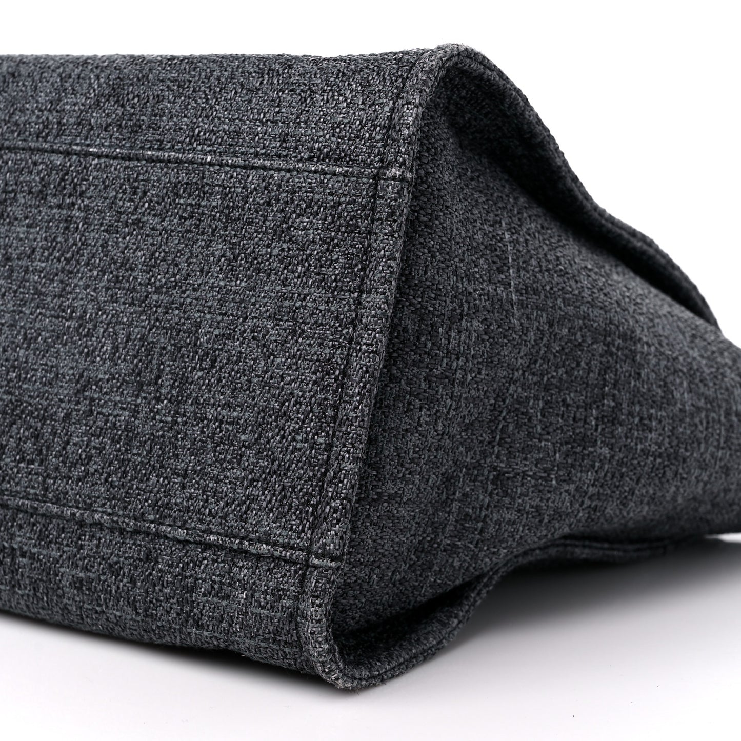 Lurex Boucle Medium Deauville Tote Black