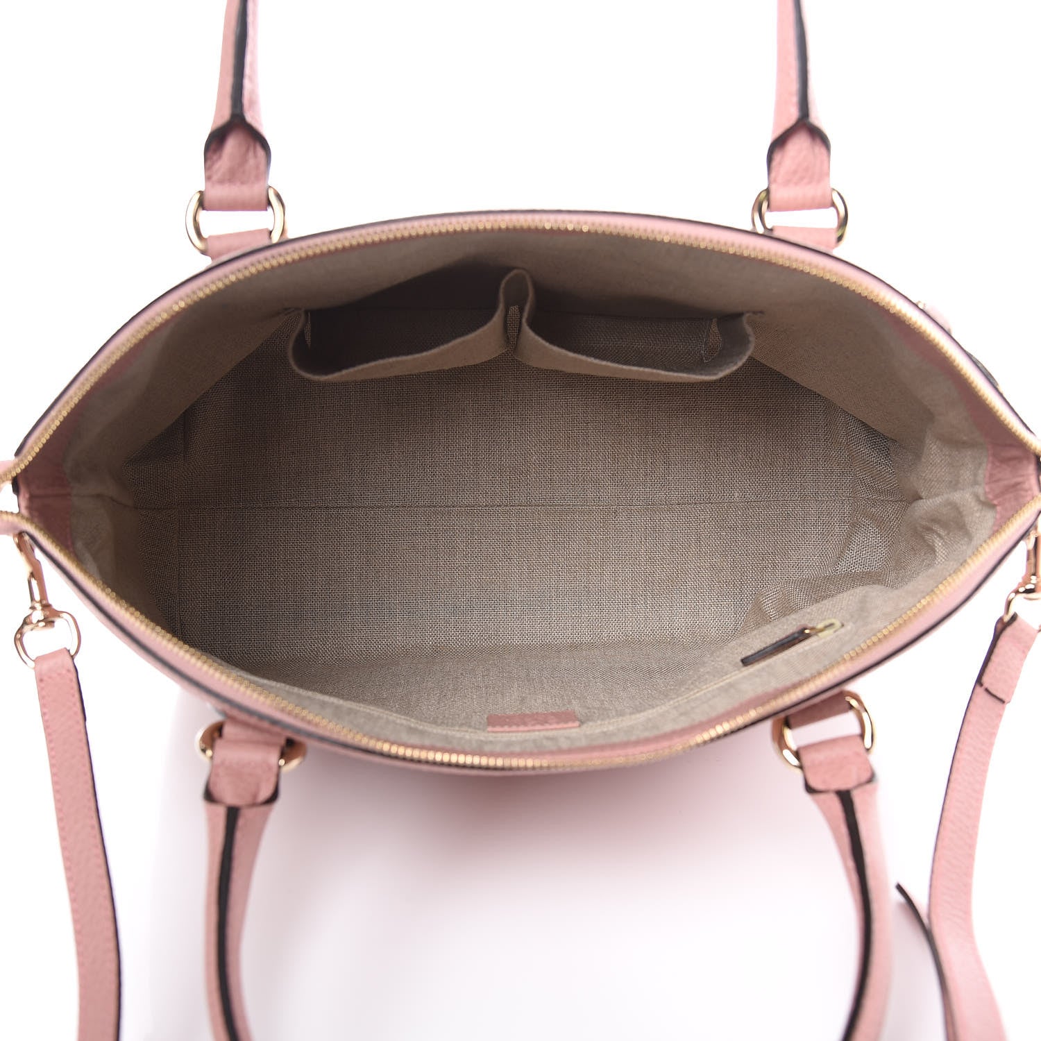 Gucci Dollar Calfskin GG Charm Dome Satchel Soft Pink 5 of 10