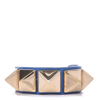 Valentino Garavani Calfskin Macro Rockstud Bracelet Blue 1 of 6