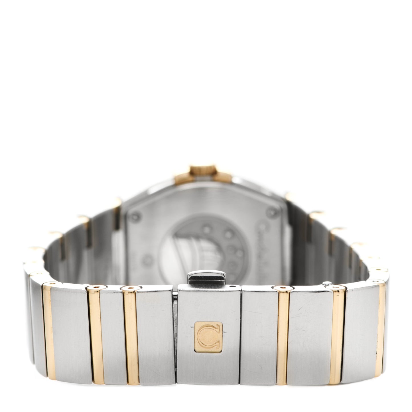 Stainless Steel 18K Yellow Gold Diamond 27mm Constellation Quartz Watch Champagne 123.20.27.60.58.001