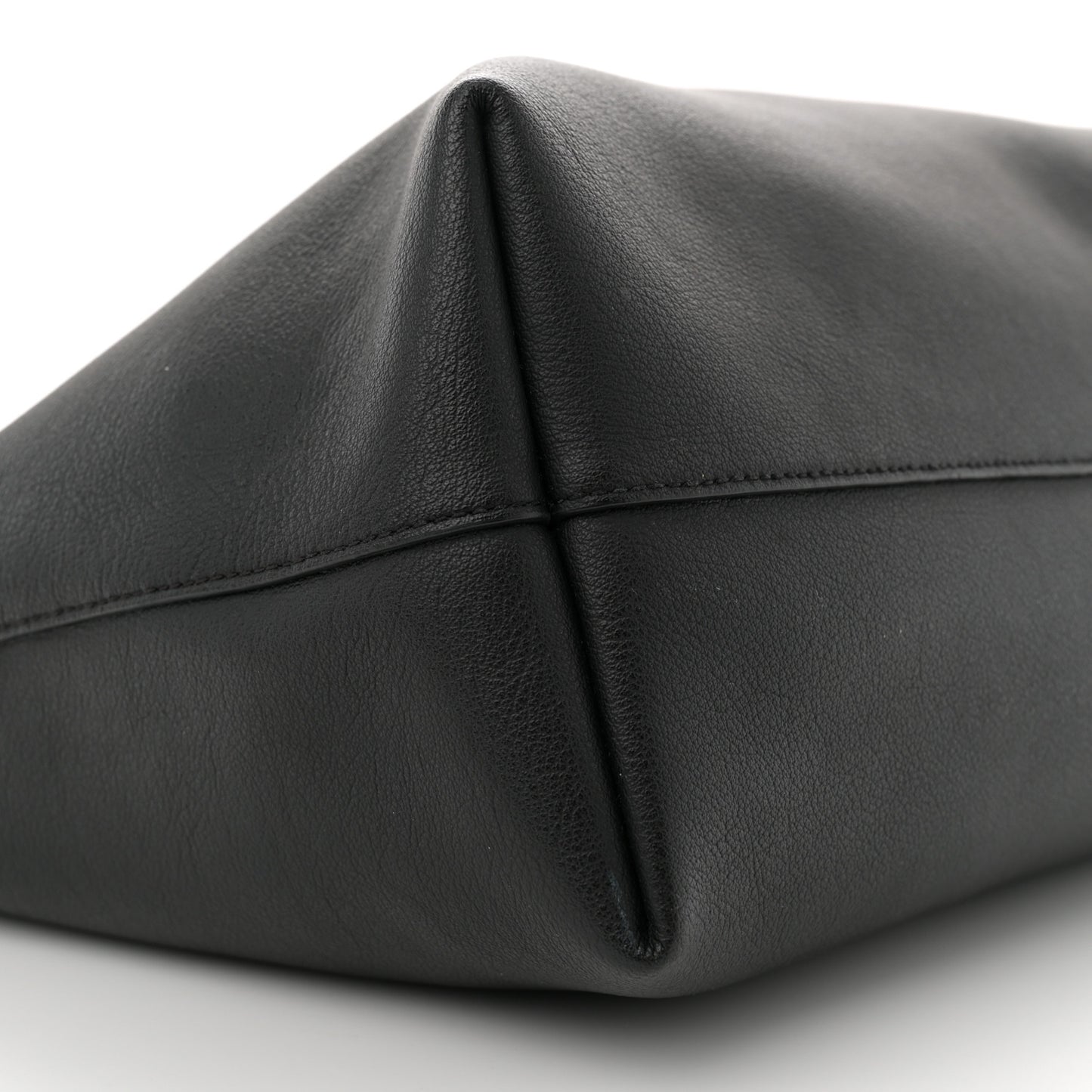 Calfskin Large Shopping Tote Black