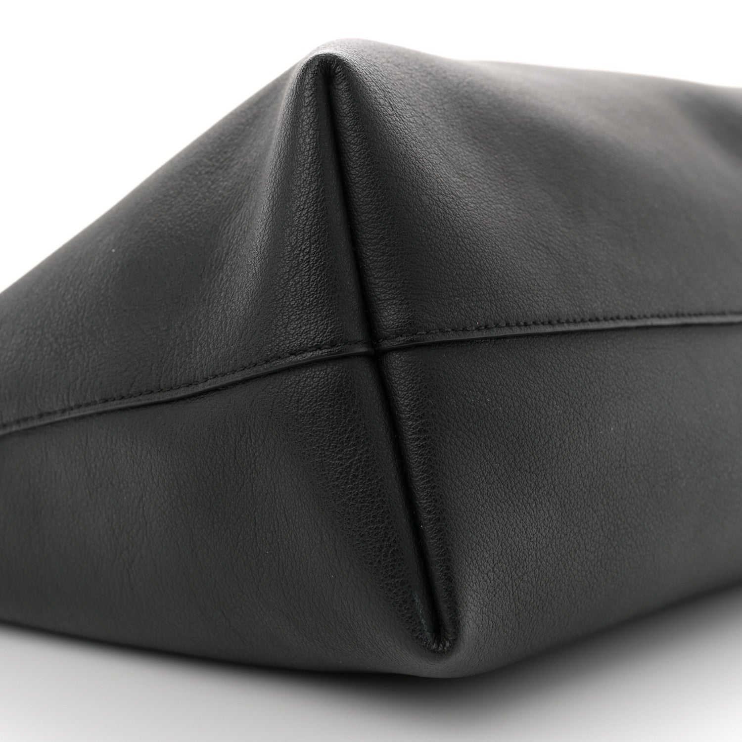 Saint Laurent Calfskin Large Shopping Tote Black 10 of 12