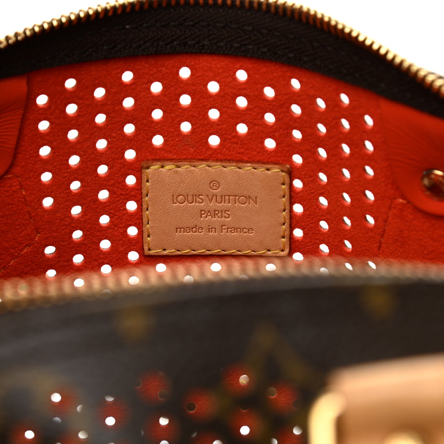 Monogram Perforated Speedy 30 Orange