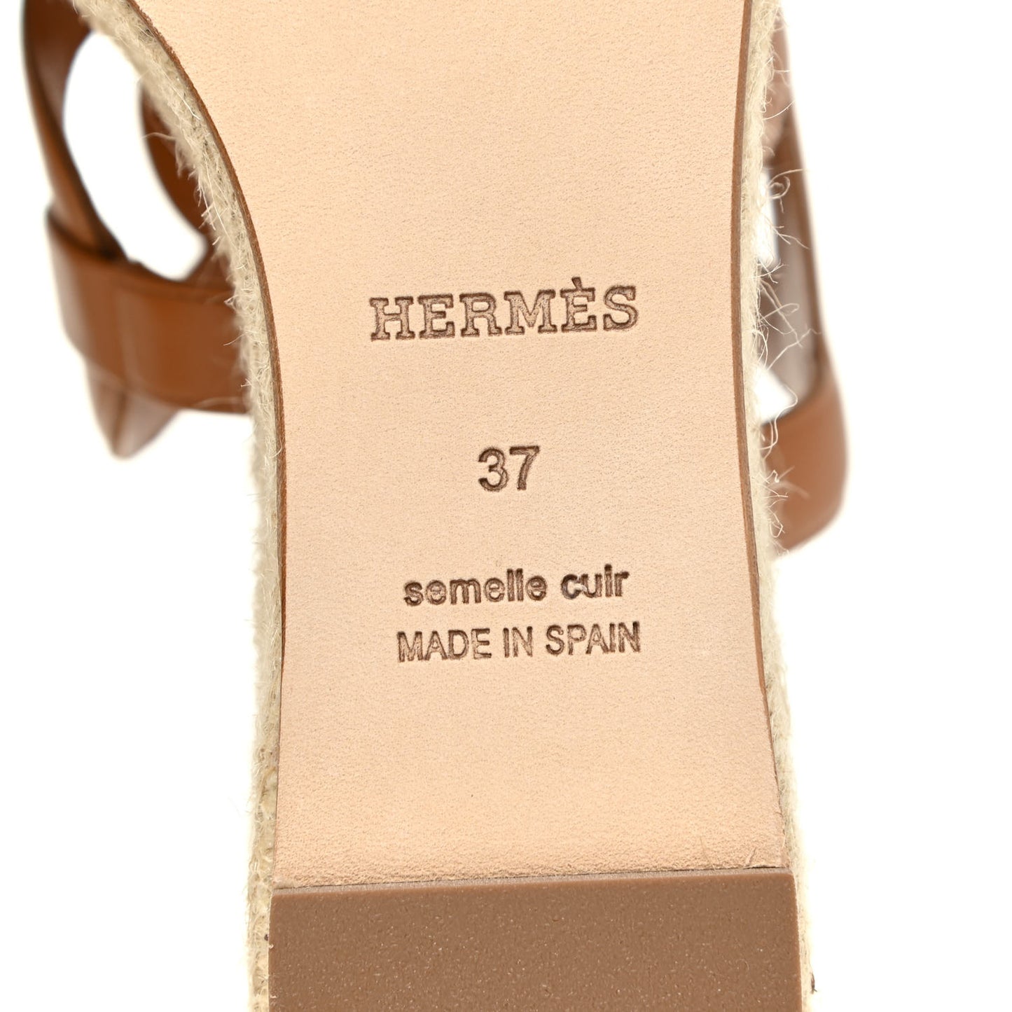 Nappa Ithea Espadrille Wedge Sandals 37 Naturel