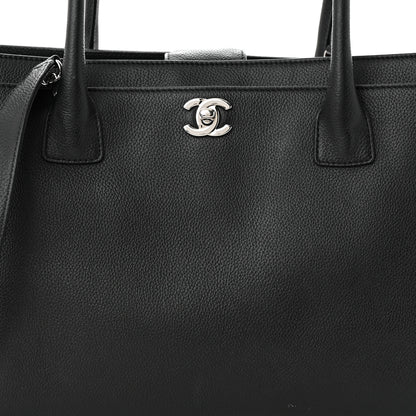 Chanel Calfskin Cerf Executive Shopper Tote Black 8 of 12