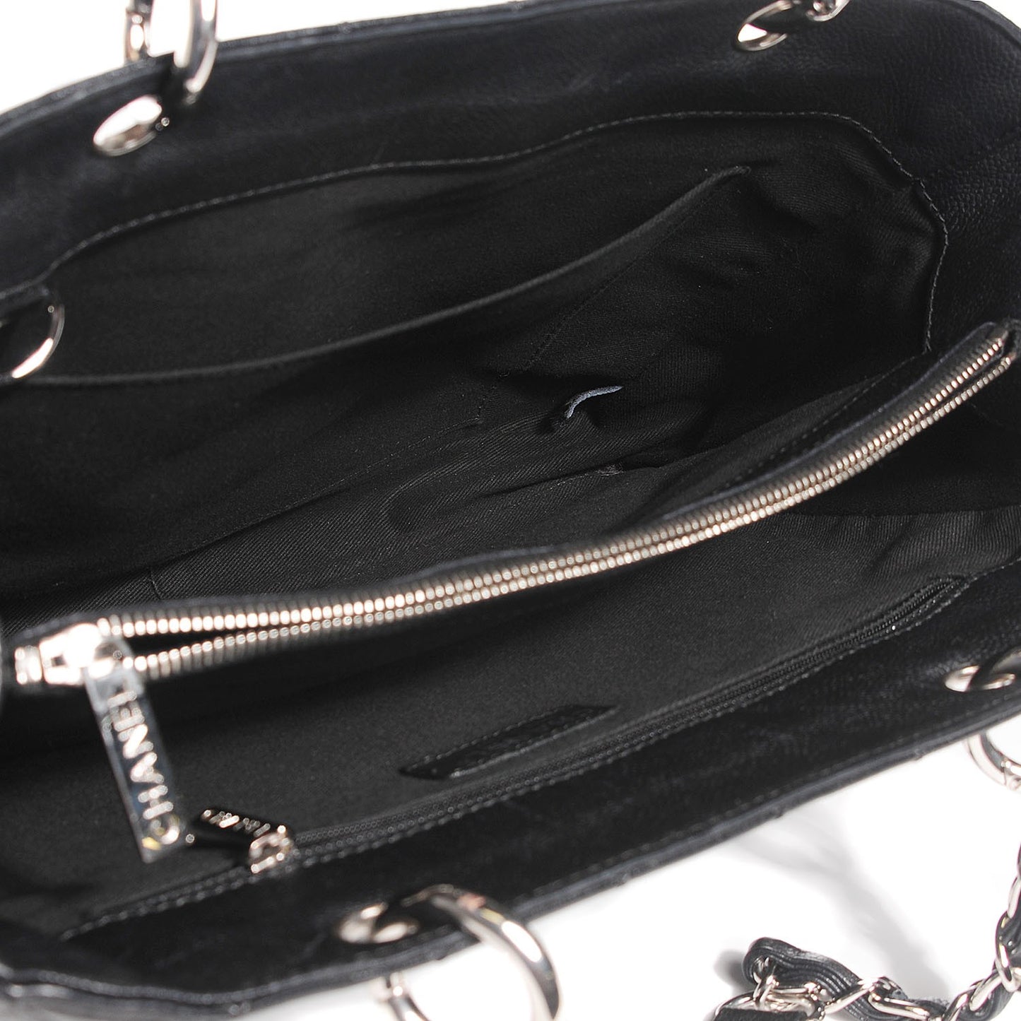 Caviar Quilted Grand Shopping Tote GST Black