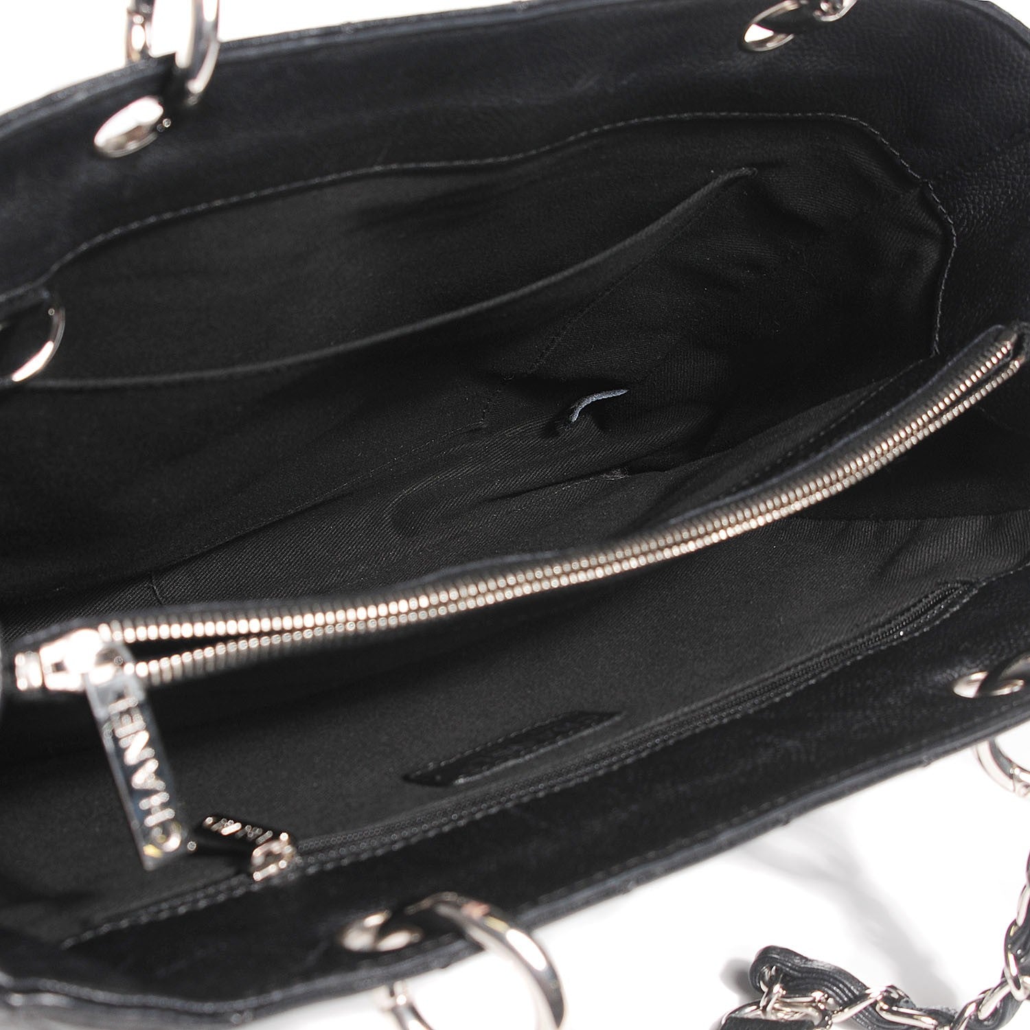 Chanel Caviar Quilted Grand Shopping Tote GST Black 5 of 7