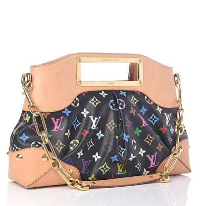 Louis Vuitton Monogram Multicolor Judy MM Black 3 of 8