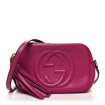 Gucci Cellarius Calfskin Small Soho Disco Bag Bright Bouganville 1 of 13