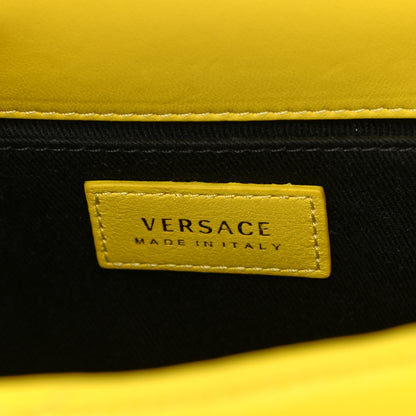 Versace Nappa Quilted Icon Shoulder Bag Yellow 6 of 10