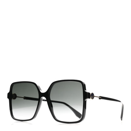 Fendi Acetate Square Sunglasses FF 0411/S Black 1 of 7
