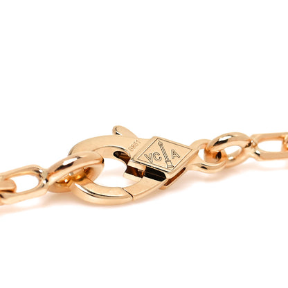 Van Cleef & Arpels 18K Yellow Gold Mother of Pearl 5 Motifs Vintage Alhambra Bracelet 4 of 6