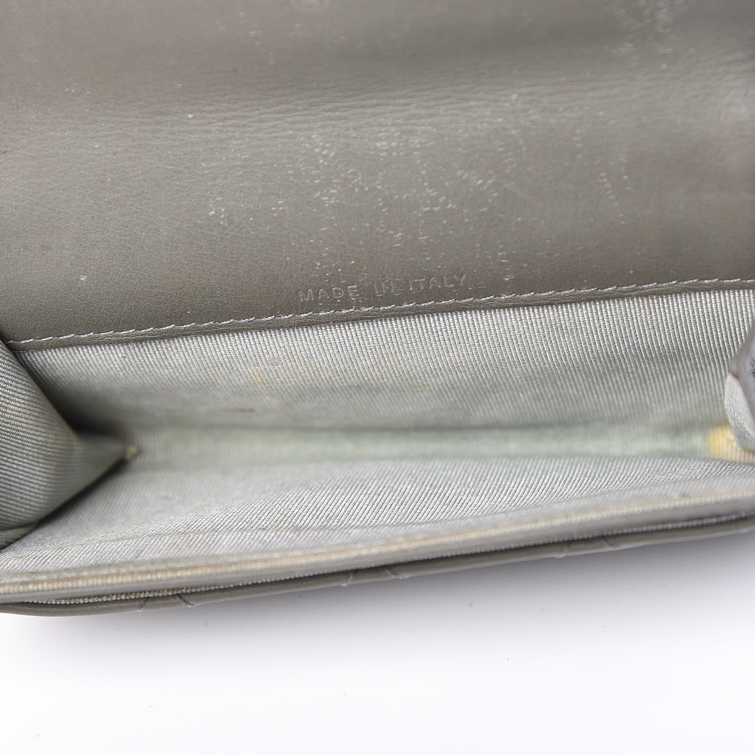 Chanel Lambskin Quilted CC Card Holder Green 5 of 16