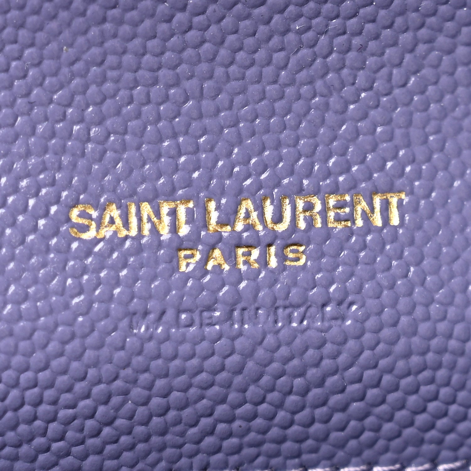 Saint Laurent Grain De Poudre Textured Mixed Matelasse Triquilt Monogram Clutch Dark Wisteria 6 of 11