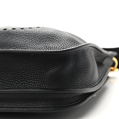 Hermes Taurillon Clemence Evelyne III PM Black 9 of 9
