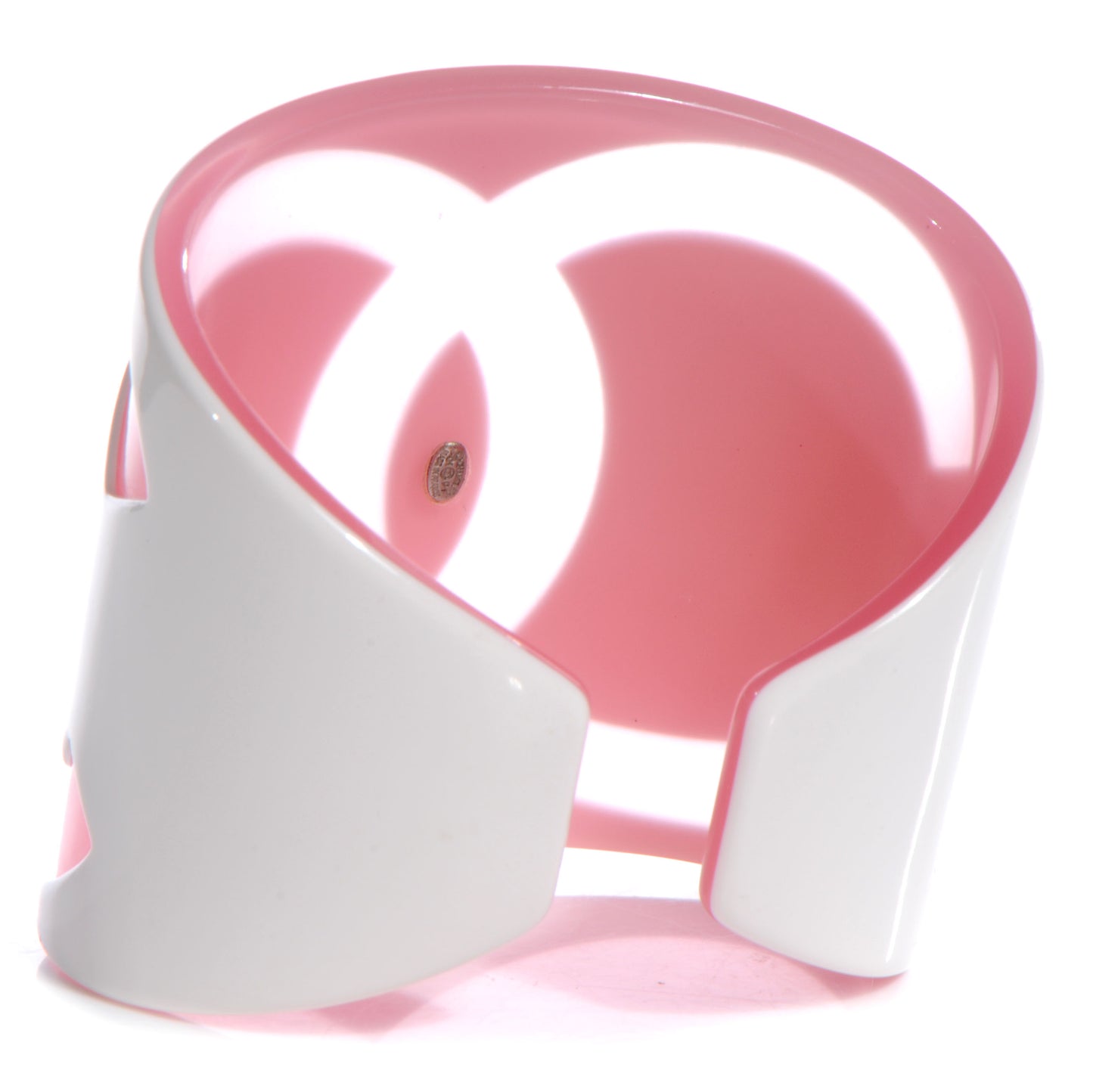 Resin CC Cuff White Pink XS
