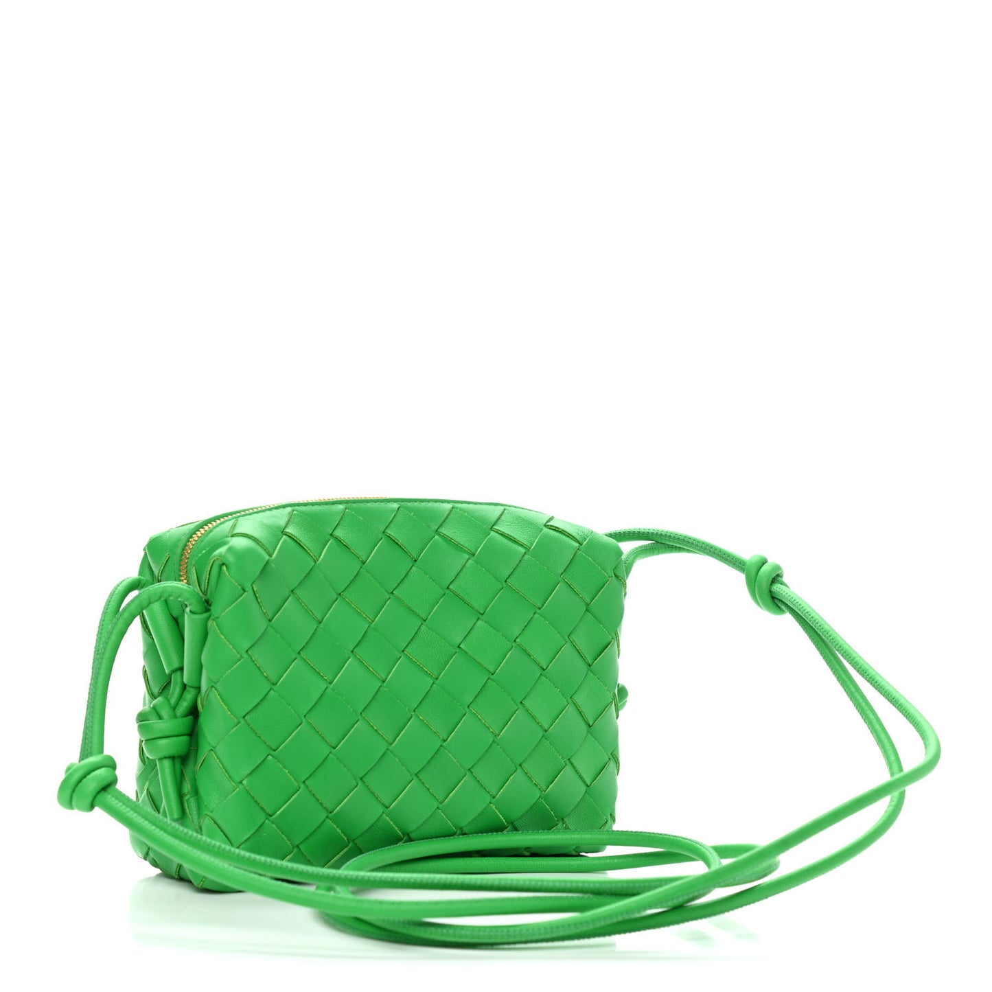 Nappa Intrecciato Mini Loop Camera Bag Parakeet