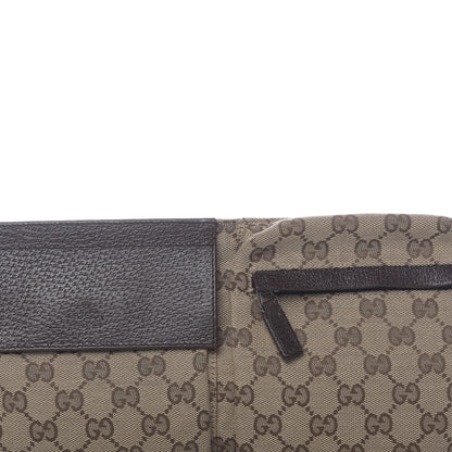 Gucci GG Monogram Double Pocket Belt Bag Dark Brown 13 of 13