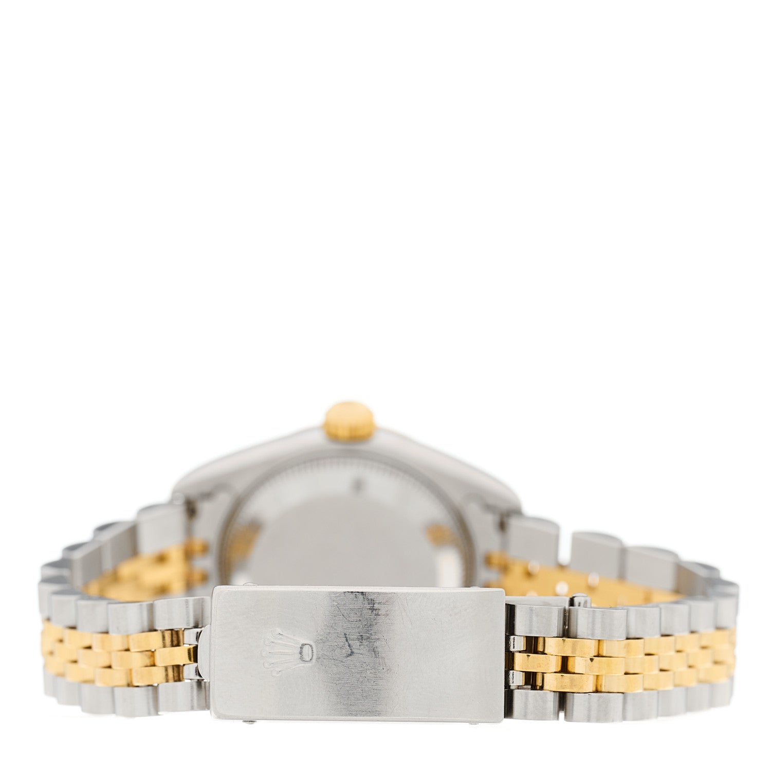 Rolex Stainless Steel 18K Yellow Gold Diamond 26mm Oyster Perpetual Datejust Watch Silver Jubilee 79173 3 of 4
