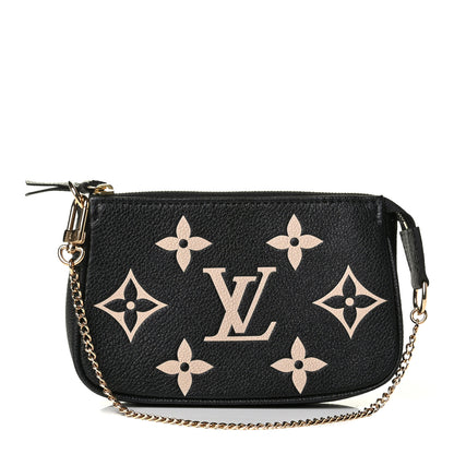 Louis Vuitton Empreinte Monogram Giant Mini Pochette Accessories Black 1 of 5