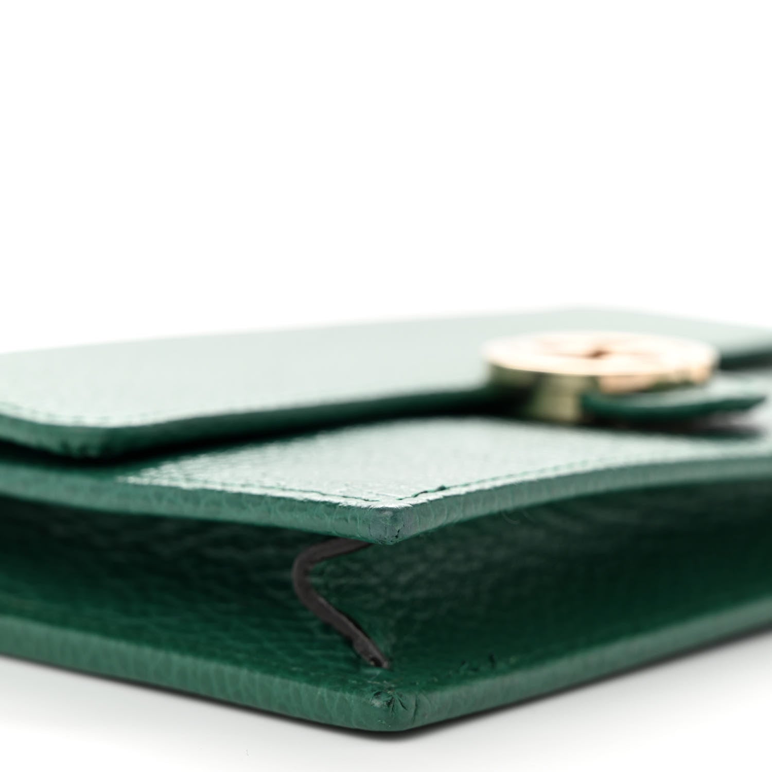 Gucci Dollar Calfskin Interlocking G Chain Wallet Emerald 9 of 10