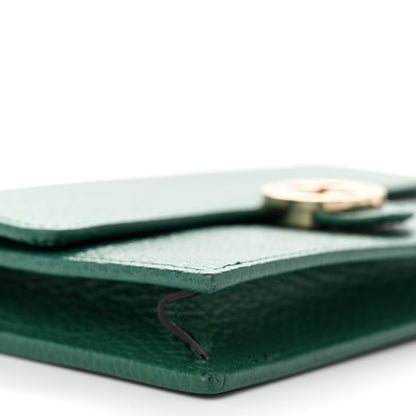 Gucci Dollar Calfskin Interlocking G Chain Wallet Emerald 9 of 10